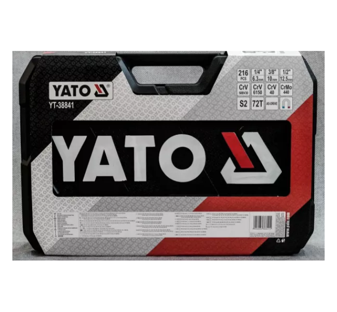 Професійний набір інструментів 216 ел. YATO YT-38841