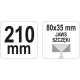 Щипці для формування профілів 210 мм, 80×35 мм YATO YT-5141