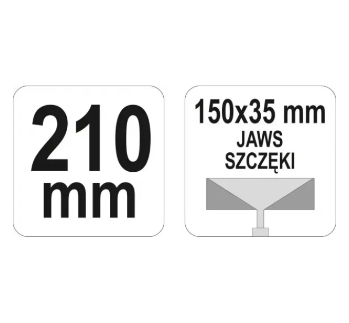 Кліщі для формування профілів 210 мм, 150×35 мм YATO YT-5142