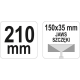 Кліщі для формування профілів 210 мм, 150×35 мм YATO YT-5142