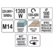 Кутова шліфувальна машина 100 мм, 1300 Вт YATO YT-82161