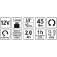Тріскачка ударна акумуляторна YATO YT-82902
