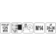 Кожух із системою пиловидалення для болгарки 125 мм YATO YT-82988