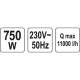 Занурювальний насос INOX 750 Вт YATO YT-85341