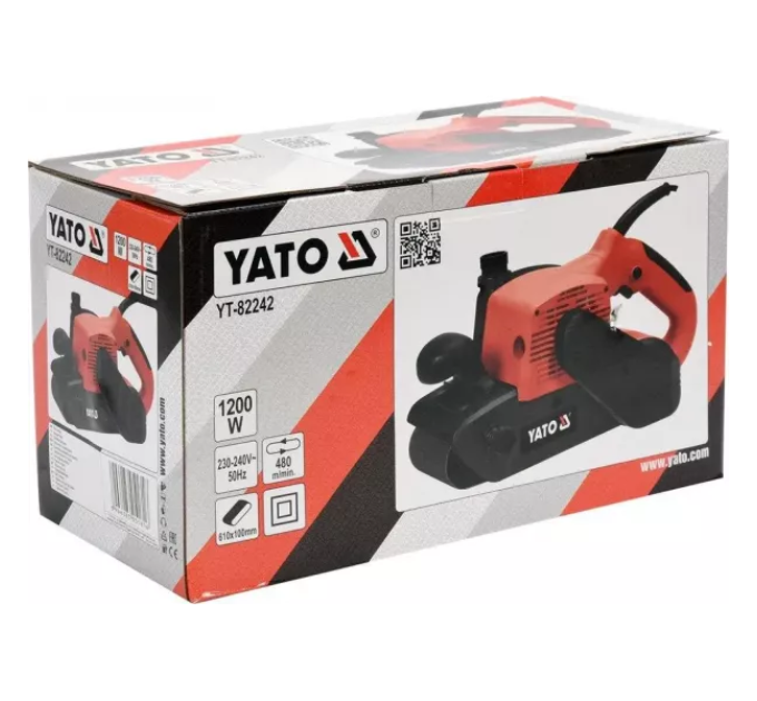 Шліфмашина мережева стрічкова 1200 Вт YATO YT-82242