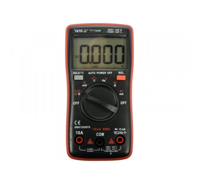 Унiверсальний цифровий вимiрювач з lcd 6000 Е-2 YT-73096 Унiверсальний цифровий вимiрювач з lcd 6000 Е-2 YT-73096