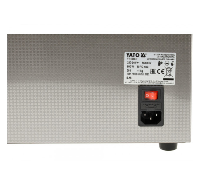 Ультразвукова мийна машина 30л YATO YT-55803