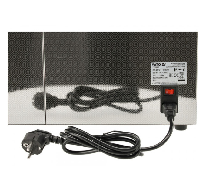 Ультразвукова мийна машина 22л YATO YT-55801