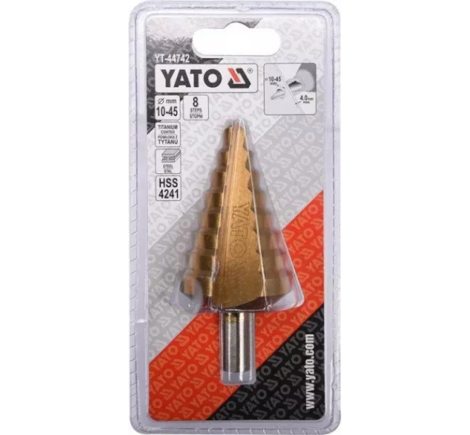 Свердло ступеневе по металу YATO YT-44742 D-3