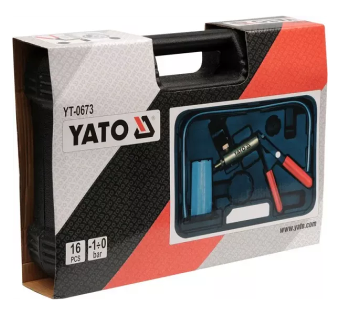 Ручний вакуумний насос з приладдям YATO YT-0673   A-5