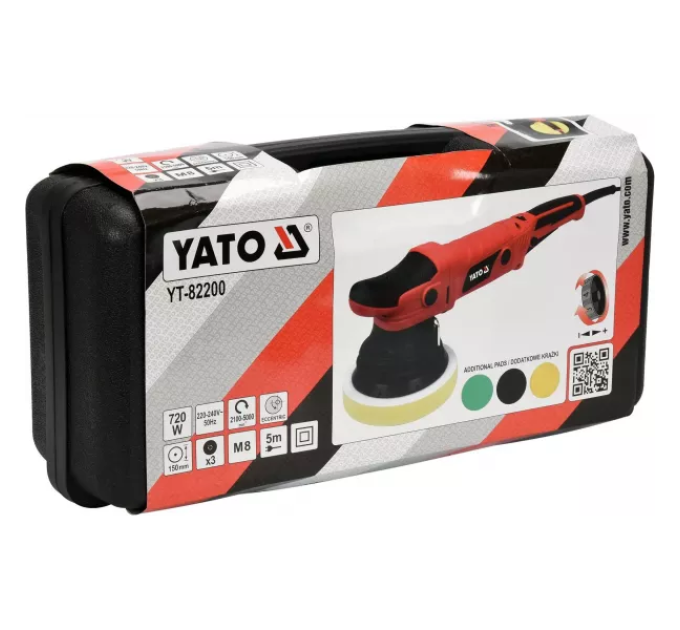 Полірувальна ексцентрикова машина YATO YT-82200
