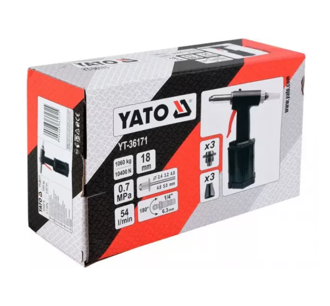 Пневматичний заклепник YATO YT-36171 E-4