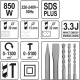Перфоратор мережевий SDS+ 620 Вт YATO YT-82122