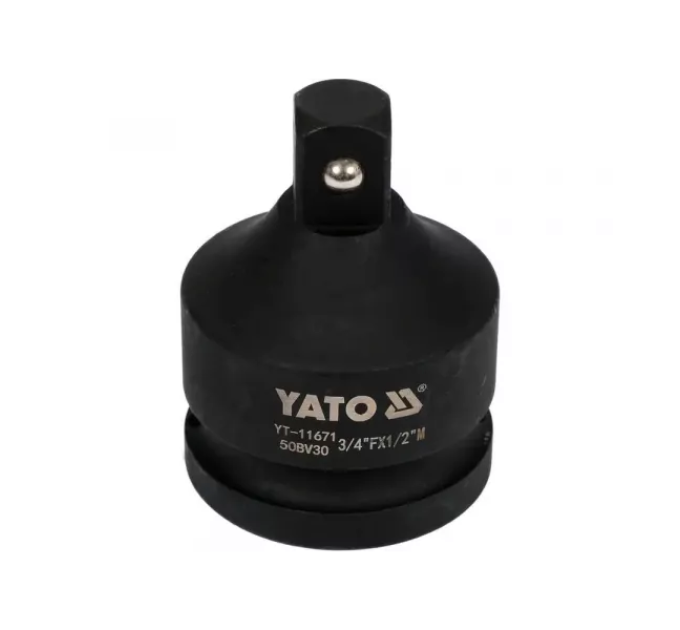 Перехідник ударний з 3/4" (F) на 1/2" (M) YATO YT-11671 D-5 Перехідник ударний з 3/4" (F) на 1/2" (M) YATO YT-11671 D-5