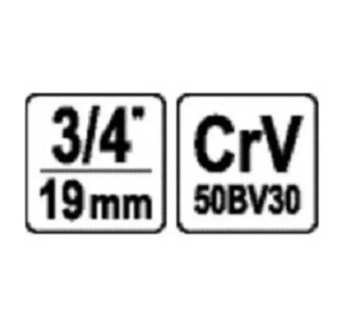 Перехідник ударний з 3/4" (F) на 1/2" (M) YATO YT-11671 D-5