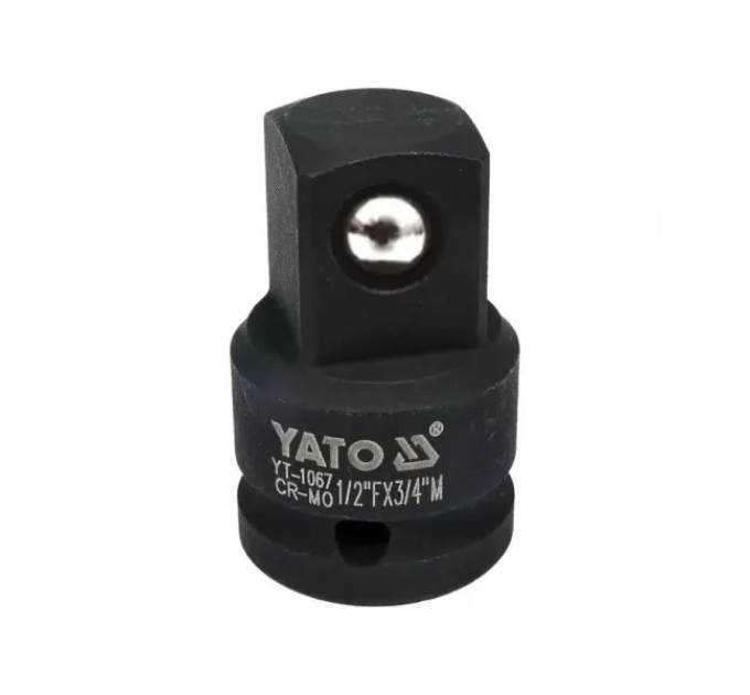 Перехідник ударний з 1/2" (F) на 3/4" (M) YATO YT-1067 D-5 Перехідник ударний з 1/2" (F) на 3/4" (M) YATO YT-1067 D-5