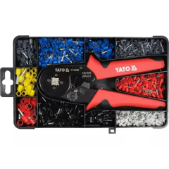Обтискні кліщі для втулок 0,25-10 мм² в комплекті 1200 шт YATO YT-23052   B-2