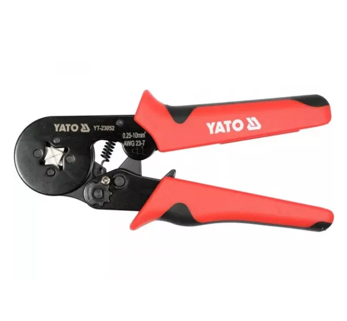 Обтискні кліщі для втулок 0,25-10 мм² в комплекті 1200 шт YATO YT-23052   B-2