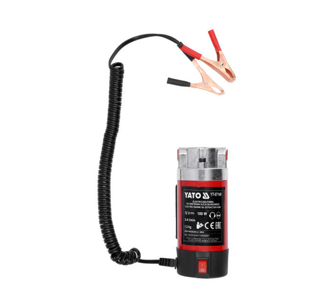 Насос для відкачування оливи з електродвигуна 12v YT-07140 F-2