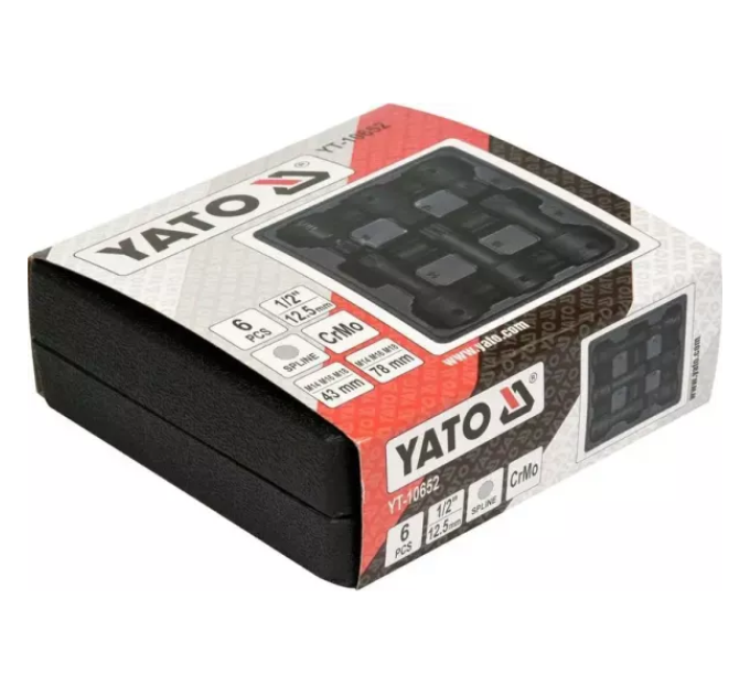 Набір ударних ключів SPLINE 1/2" YATO YT-10652 А-3