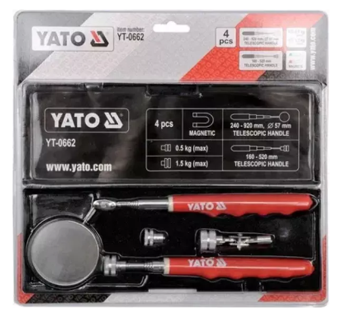 Набір тримач + дзеркало YATO YT-0662 C-3