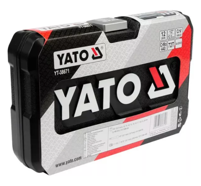 Набір інструментів 12 предметів YATO YT-38671