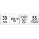 Набір для ремонту різьблення M6x1,0 YATO YT-17632 D-4