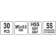 Набір для ремонту різьблення M5x0,8 YATO YT-17631 D-4