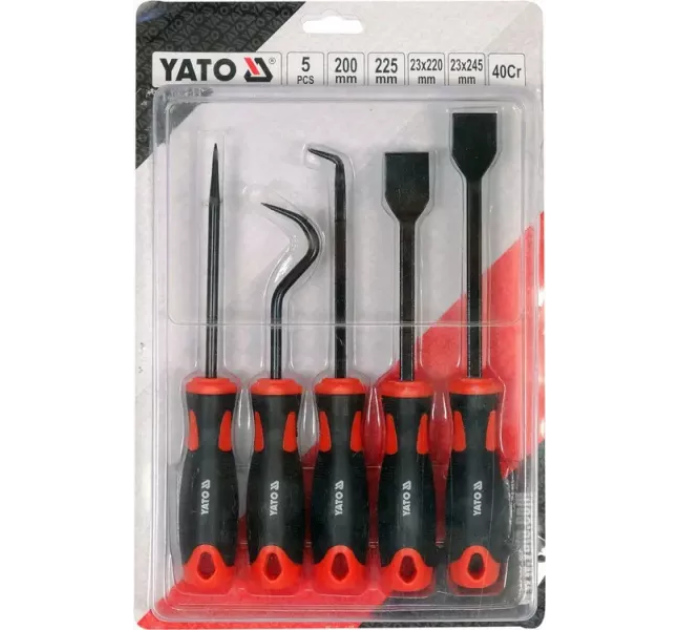 Набір гачків і скребків з ручкою 5 шт YATO YT-08422   B-3