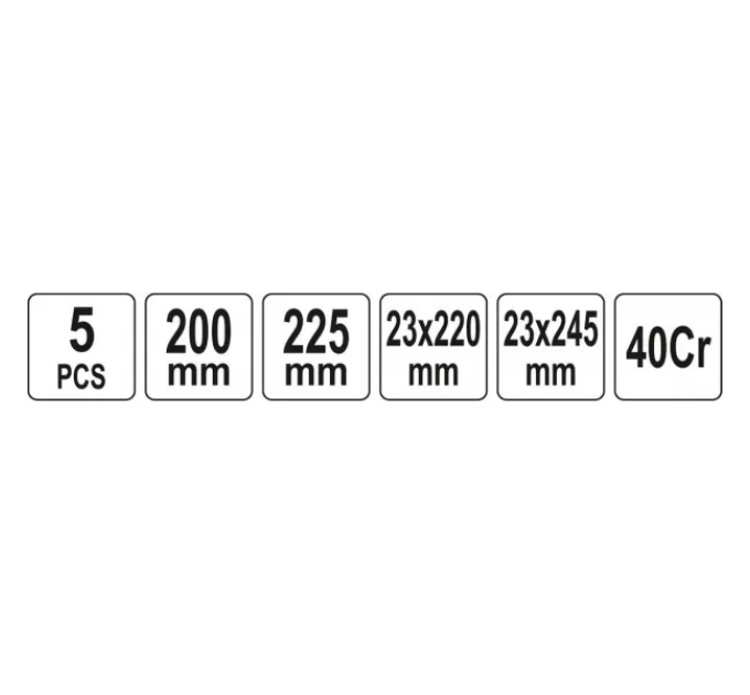 Набір гачків і скребків з ручкою 5 шт YATO YT-08422   B-3