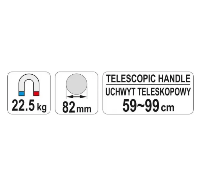 Магнітний збірник металевих предметів телескопічний YATO YT-0860   D-5