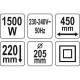 Культиватор електричний YATO YT-84850