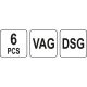 Комплект для обслуговування зчеплення DSG YATO YT-06316   B-5