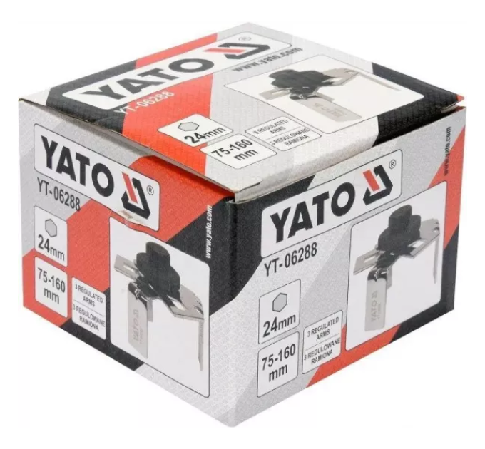 Ключ трьохлапий для паливних насосів 75-160 мм YATO YT-06288 B-3