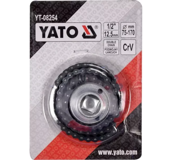 Ключ для масляного фільтра 70-170 мм YATO YT-08254  D-5