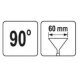 Кліщі для згинання листів - вигнуті на 90°, 280 мм YATO YT-5417 C-4