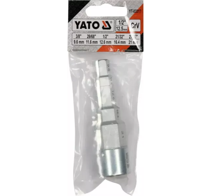 Квадратний ключ 1/2" YATO YT-03317 D-3