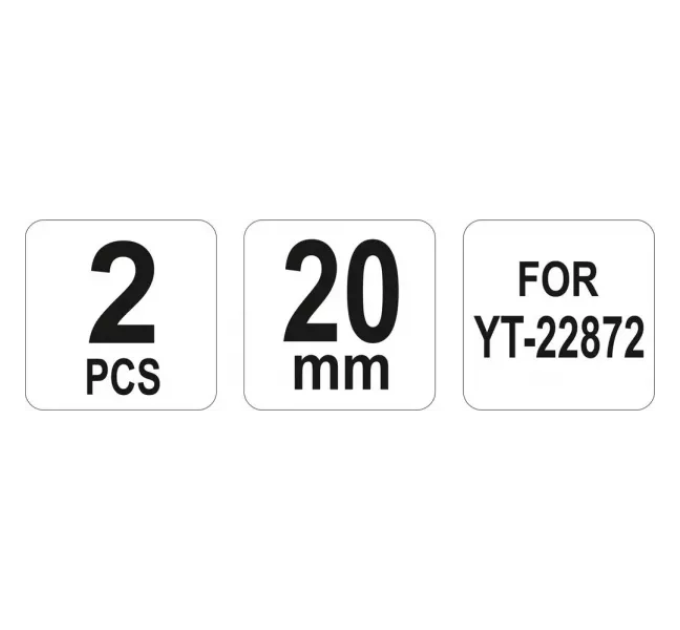Змінні ножі для болторіза 20 мм YATO YT-22875