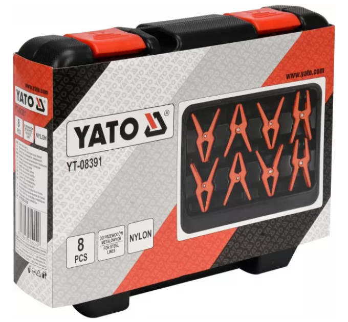 Затискачі для металевих проводів 8 шт YATO YT-08391 C-2
