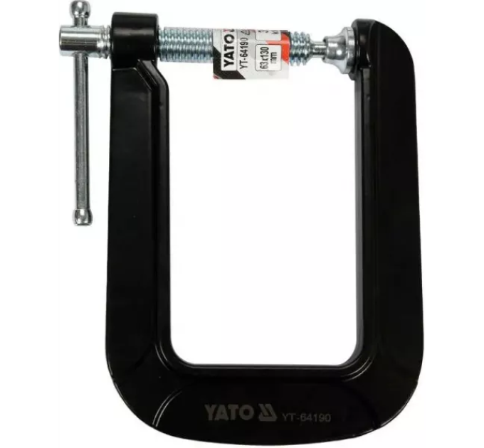 Затиск столярний 63x130 мм YATO YT-64190 H-1