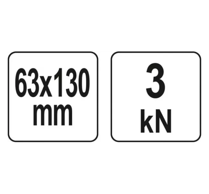 Затиск столярний 63x130 мм YATO YT-64190 H-1