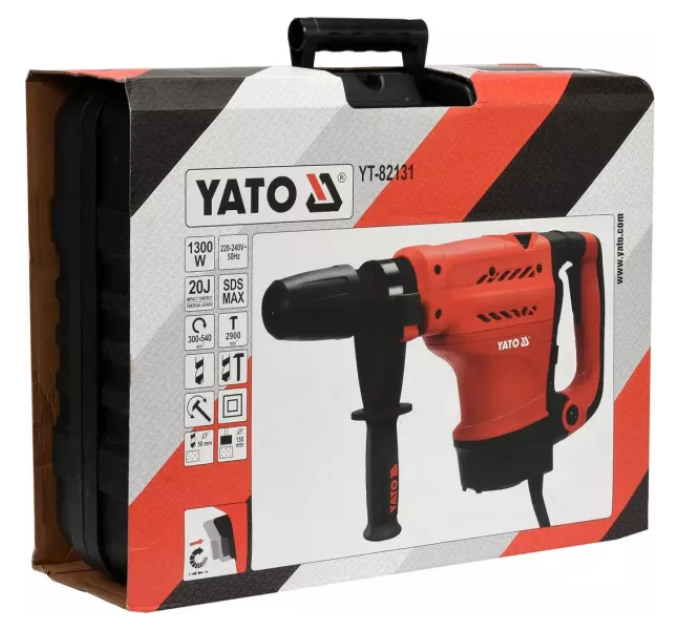 Відбійний перфоратор SDS-Max YATO YT-82131   H-2