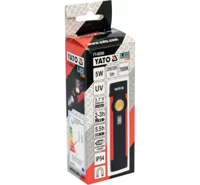 Багатофункціональний ліхтар ультрафіолетовий 5 Вт YATO YT-08580 B-3