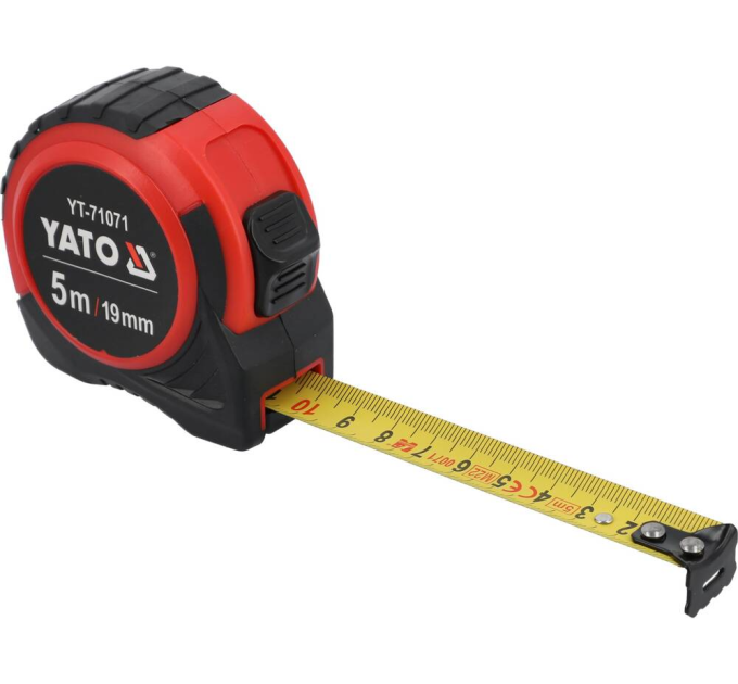 Рулетка сталева 5м х 19мм YATO YT-71071